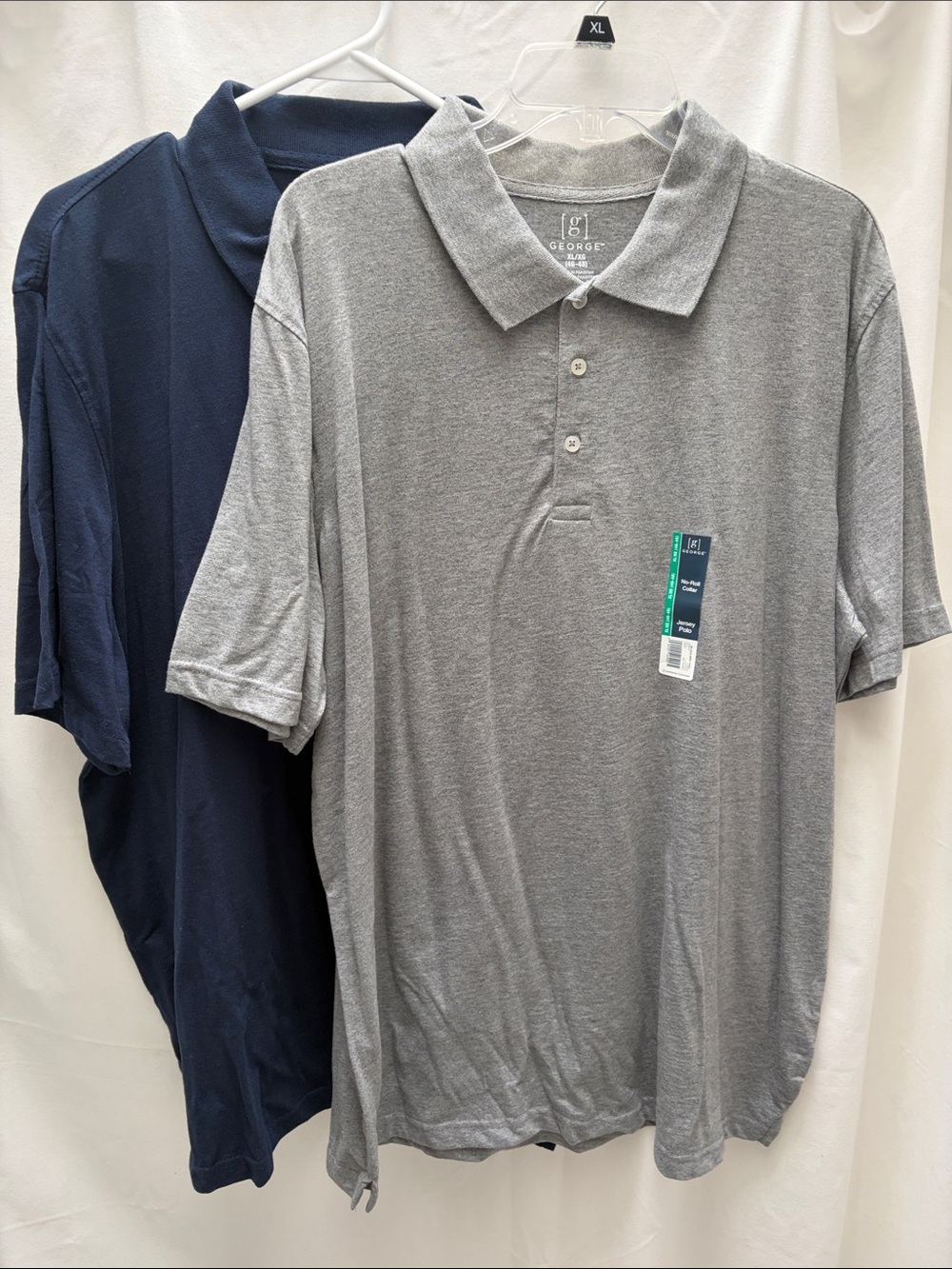 George Men’s Grey and Navy Polo Shirt Set